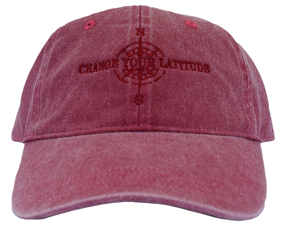 Red Embroidered Logo Cap